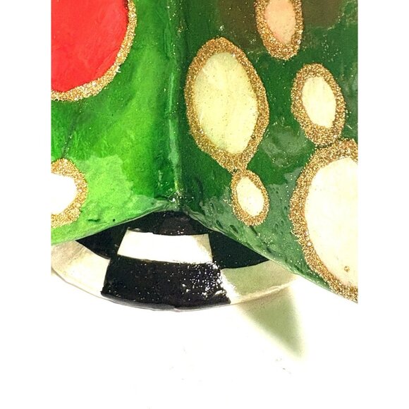 Mackenzie-Childs Jolly Dot Tree Capiz Shell Christmas Tree 19” Tall - Picture 5 of 12